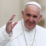 Pope Francis waves as he arrives to lead a weekly audience in Saint Peter's Square at the Vatican June 1, 2016. REUTERS/Alessandro Bianchi