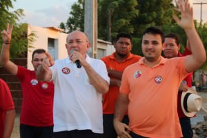 Tadeu na zona norte com o Papa e candidatos a vereador