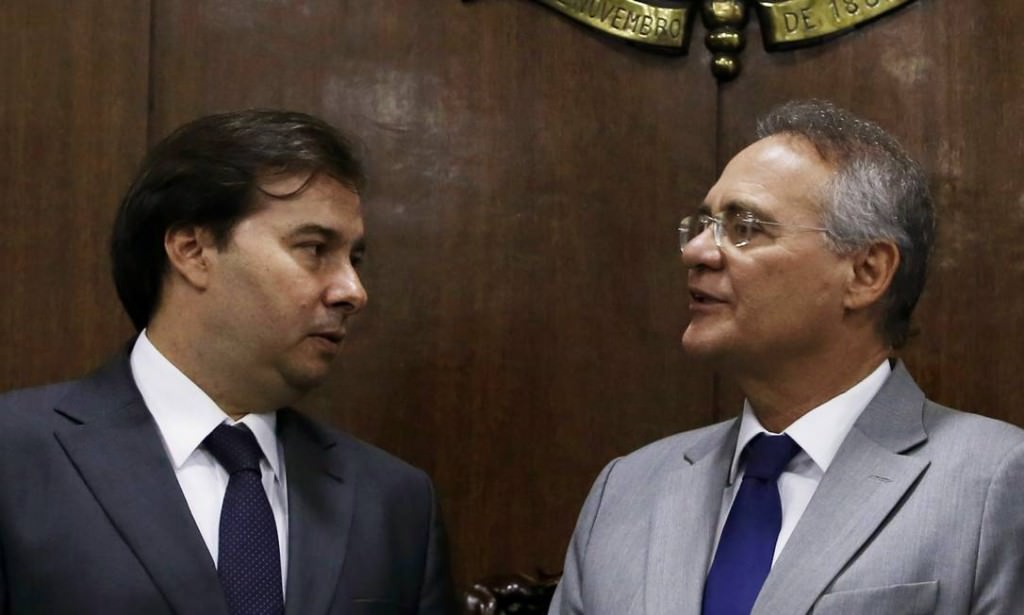 rodrigo-maia e renan-calheiros