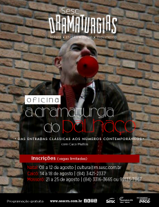 Sesc Dramaturgias agosto